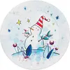 Image de Lot de 8 assiettes dÃ©co de NoÃ«l 23 cm