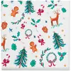 Image de Lot de 8 serviettes dÃ©co de NoÃ«l