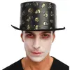 Image de Chapeau haut de forme steampunk crÃ¢nes dorÃ©s