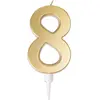 Image de Bougie anniversaire GÃ©ante OR chiffre 8