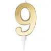 Image de Bougie anniversaire GÃ©ante OR chiffre 9