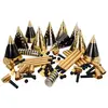 Image de Kit cotillons - Or et noir - Sachet 10 personnes