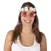 Image de Set hippie bandeau, boucles d'oreilles et lunettes