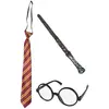 Image de Set de sorcier baguette, lunettes et cravate