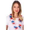 Image de Collier hawaÃ¯en France bleu, blanc, rouge