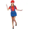 Image de DÃ©guisement plombier - rouge, bleu - femme