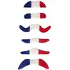 Image de Set de 6 moustaches France Bleu blanc rouge