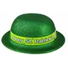 Image de Chapeau plastique melon Paillettes, vert St Patrick