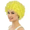 Image de Perruque courte frisÃ©e jaune