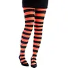 Image de Collants opaques rayÃ©s Orange et Noir