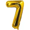 Image de Ballon alu mylar 85cm CHIFFRE 7, Or