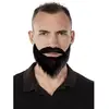Image de Moustache et barbe collier, noire