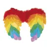 Image de Ailes d'ange en plumes 40 x 32 cm, multicolores