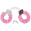 Image de Menottes roses plastique en fourrure