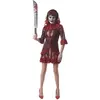 Image de Déguisement adulte clown diabolique femme, taille S/M