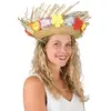 Image de Chapeau Paille hawaÃ¯en avec Fleurs