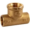 Image de Raccord Laiton En T Réduit À Souder - F 1/2' - Diamètre 22 Mm - 130gc