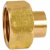 Image de Raccord Laiton Droit 2 Pièces À Souder - F 1/2' - Diamètre 12 Mm - 359gc