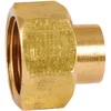 Image de Raccord Laiton Droit 2 Pièces À Souder - F 1'1/4 - Diamètre 32 Mm - 359gc
