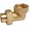 Image de Raccord Union Laiton Coudé 90 Degrés À Souder - F 3/8' - Diamètre 14 Mm - 98gcu