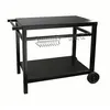 Image de Chariot Pour Plancha Noir 85x50cm   Métal   2 Roues Pour Déplacement Facile   Gs130   Be Nomad