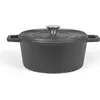 Image de Cocotte ronde 24cm 4l noir - Livoo - MEP139 -