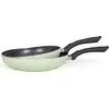 Image de Set de poêles à induction en aluminium Poêle 24 cm 28 cm MEN124VE vert