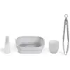 Image de 4 accessoires pour la friteuse à air chaud - 1 moule 2 en 1 pliable, 12 moules, 1 brosse, 1 pince