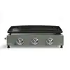 Image de Plancha gaz - LIVOO - DOC324 - 3 brûleurs - Vert / Noir - Neuf