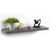 Image de Étagère Flottante En Bois - Gris Antharcite - L 75 X L 22,8 X H 3,4 Cm. - Livraison Gratuite
