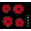 Image de Schneider STV60M - Vitrocéramique - 4 plaques de cuisson - Niche - largeur : 56 cm - profondeur : 49 cm - Neuf