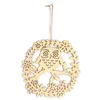 Image de Suspension En Bois - Hibou - 22 X 22 Cm - Beige - Intérieur - Adulte - Classique Intemporel