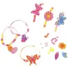 Image de Kit de bracelets en film thermorétractable Graine : papillons et fleurs