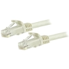 Image de StarTech.com Cordon de raccordement UTP CAT6 (1,5 m) sans crochet - Câble patch RJ45 - Blanc - Neuf