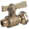 Image de Robinet Compteur Droit 65 Mm Mâle 1/2" (15/21) - Écrou Prisonnier 3/4'' (20/27) - Somatherm