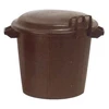 Image de Aluminium Et Plastique - Aluminium Et Plastiq - Poubelle Immeuble 50l +couvercle Crochet Noir