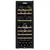 Image de Cave à vin de service LA SOMMELIERE ECS81.2Z 75 bouteilles 2 zones WiFi Vinotag design noir argenté - Neuf