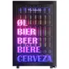 Image de Réfrigérateur à bière LA SOMMELIERE BEER150 Pose libre 128 L -6 à +18°C Triple vitrage chauffant anti-UV Porte anti-UV LED multicolore Noir - Neuf