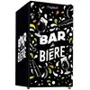 Image de Réfrigérateur bar à bière FRIGELUX BAB89NEG 88 L porte vitrée sérigraphiée LED 39 dB thermostat mécanique classe E Noir - Neuf