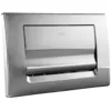 Image de Regiplast - Plaque De Commande Murale Simple Volume Réservoir Wc Encastré, Chromé Brilliant