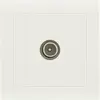 Image de Prise tv saillie, complet Besto, blanc