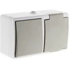 Image de Va Et Vient + Prise 2p+t Ip54 - Gris Clair Zenitech