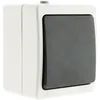 Image de Bouton Poussoir Aquae Étanche En Saillie Ip54 - Blanc Et Noir Zenitech