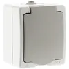Image de Prise 2p+t 16a - Gris Clair Ip54 - Akya Zenitech