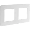 Image de Double plaque de recouvrement horizontale blanche - Artezo