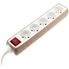 Image de Multiprise 5x16a 2p+t + Interrupteur + Housse - Taupe Zenitech