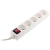 Image de Bloc-multiprise 5 Prises 16a Blanc - Interrupteur Et Câble Zenitech