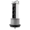 Image de Bloc Multiprise Encastrable 3 Prises 16a 2p+t Ø100mm - Gris - Otio