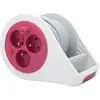Image de Mini-bobine de câble, 3 prises, 2P+T, 7 mètres, couleur rose, marque Zenitech