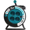 Image de Enrouleur de câble électrique ménager avec terre L. 15 m ho5vvf 3g1, ZENITECH
